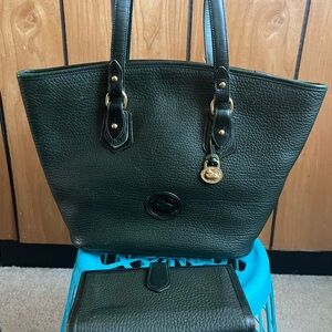 Dooney & Bourke Fir Green All weather Leather Tote